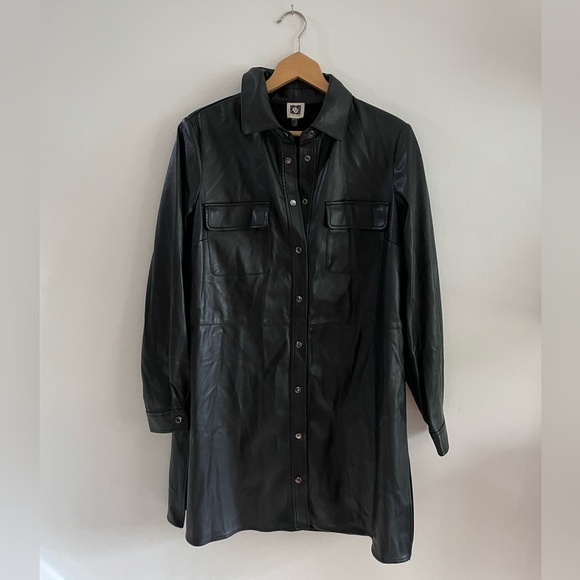 *SOLD* Anne Klein Vegan Leather Jacket - Picture 7 of 8
